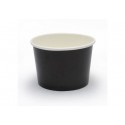500 Pots à Glace en carton noir de 150ml