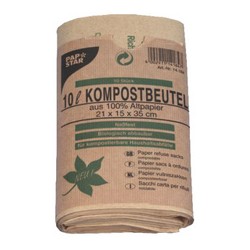 10 Sacs en papier Compostables