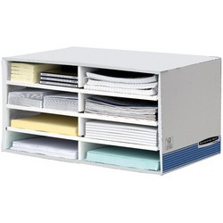 Fellowes Trieur de bureaux Bankers Box, blanc/bleu