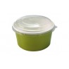 500 Couvercles ronds transparents en RPET pour saladiers 1000 ml