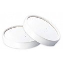 360 Couvercles ronds en carton blanc pour saladiers 1000 ml