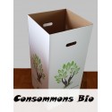 6 Poubelles en carton recyclé de 100 litres sans couvercle